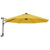 Wall Mounted Sun Umbrella Yellow 290 cm