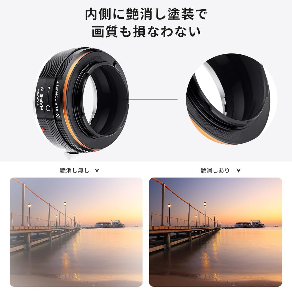 Concept Mount Adapter IV Compatible with Sony Minolta Compatible with Minolta A Mount AF Lens Compatible with Sony E Mount NEX Camera Attachment