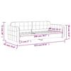Daybed in Pink 80 x 200 cm Velvet