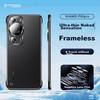 Huawei P60/P60 Pro Phone Case, Huawei PElectroplated Borderless Slim Transparent Heat Dissipation Anti-Drop Simple, Graphite Black