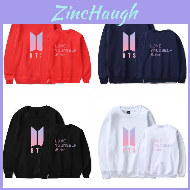 Bts Multicolor Sweatshirt With Zipper And Cotton Blend For Youth