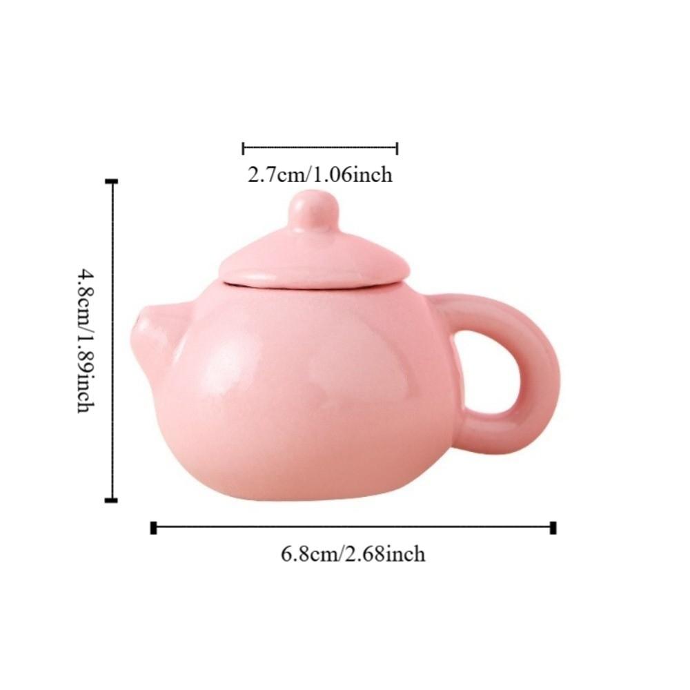 Chinese Style Flower Porcelain Teapot Exquisite Milk Tea Lid Accessories Restaurant