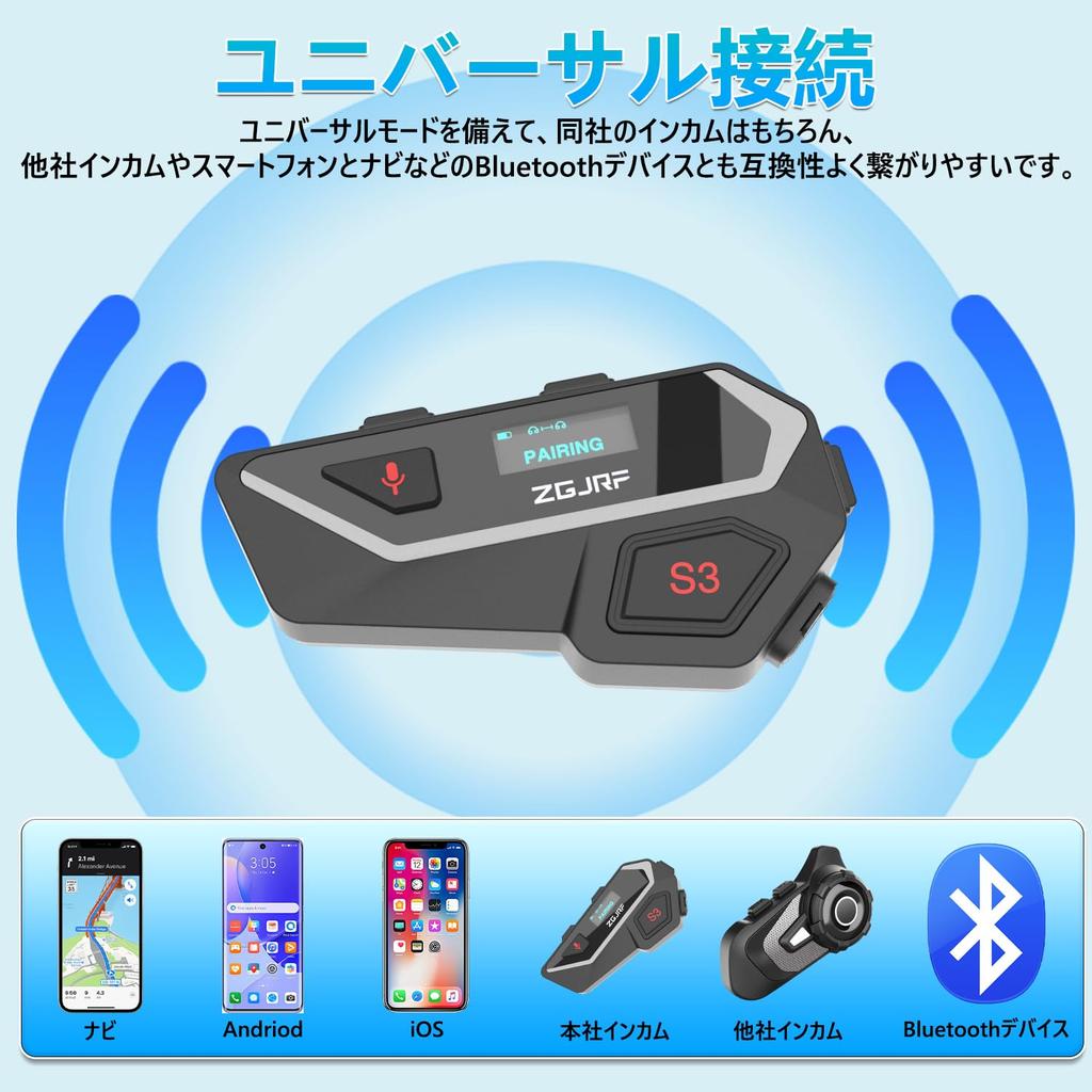 Bike intercom - You can talk while listening to music