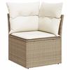 Garden Sofa Set with Cushions 12 pcs Beige and Cream