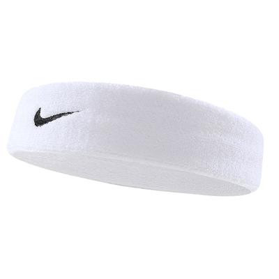 Спортивная повязка на голову Nike Swoosh, одинарная упаковка, унисекс, белая, AC2285-101