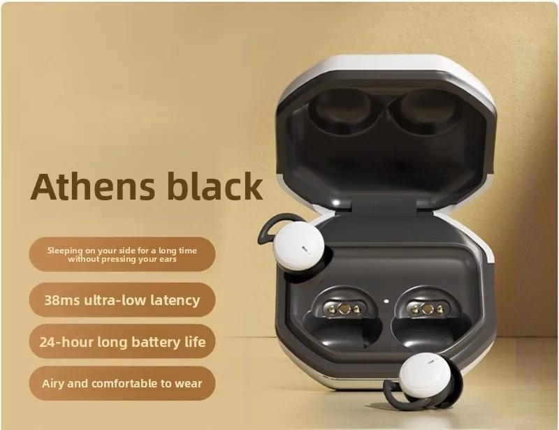 Профессиональные беспроводные мини-наушники-вкладыши для сна с искусственным интеллектом, невидимые, с Bluetooth, шумоподавлением, удобные для сна на боку, для работы и дома