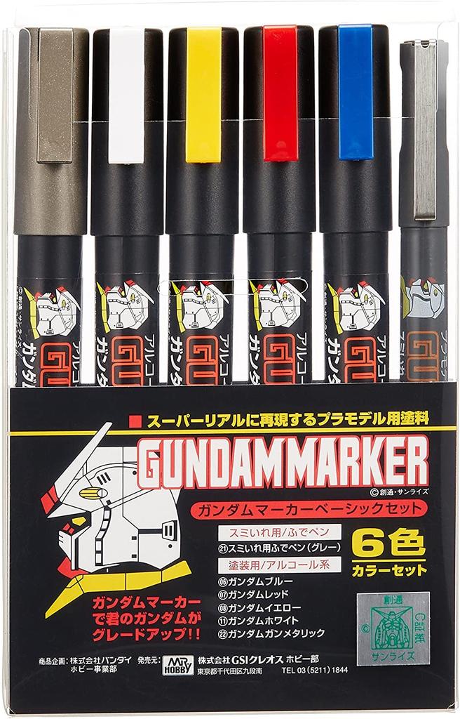 GSI Creos Gundam Marker Базовый набор маркеров для покраски моделей GMS105,