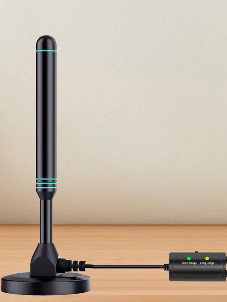 4K/1080P HD Digital TV Antenna Magnetic Base 480+ Miles Portable HD TV Antenna VHF UHF Indoor Outdoor Antenna for DVB-T2 TV HDTV