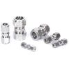 Для трубки НД 3-25 мм 1/8" 1/4" 3/8" 1/2" Нержавеющая сталь 304 Равнопроходной прямой фитинг-заглушка Пневматический фитинг для сжатого воздуха