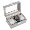 ProCase Watch Box for 3 Slot Watch Watch Storage Watch Holder Organizer for Watch Display Case with Glass Lid Men, Men's Case, Men,