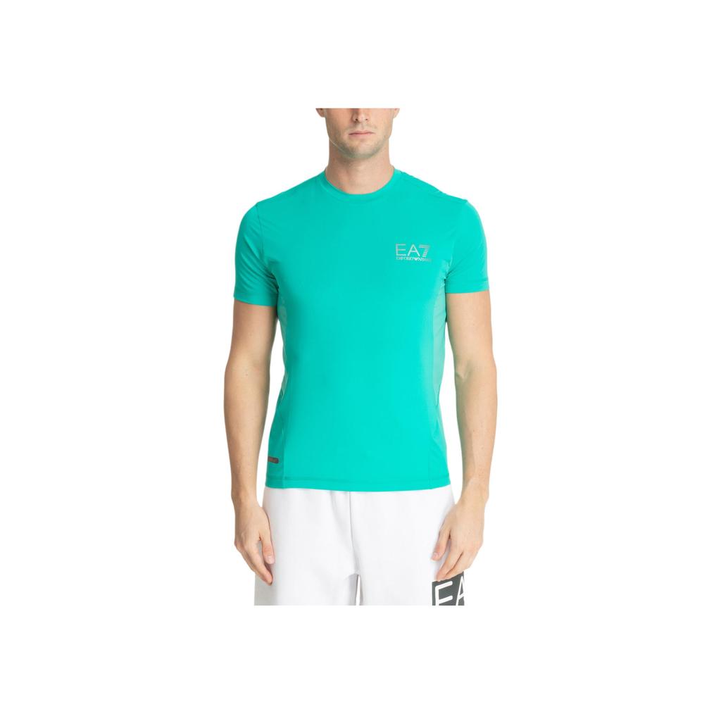 Emporio Armani Мужская футболка с круглым вырезом и короткими рукавами с логотипом Топы 3DPT21-PJMEZ-1815