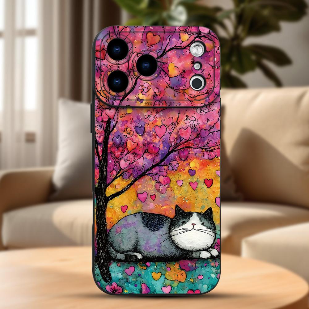 Милый Мультяшный Пес с Принтом Граффити Чехол для Телефона Для iPhone 17 16 15 14 13 12 11 Pro Max XS XR X 15 14 Plus 16E 17Air Мягкий Чехол