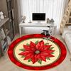 1PC Christmas Poinsettia Chair Carpet for Office, Indoor Non-Slip Washable  Carpet, Soft Comfortable Mat For Office Room yy250930123