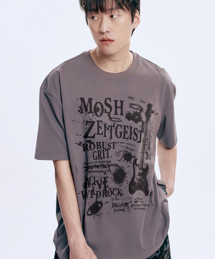 WILDROCK [Set] Wild Graphic Cool Cotton Oversized Short Sleeve T-Shirt (Select 2 From 6)