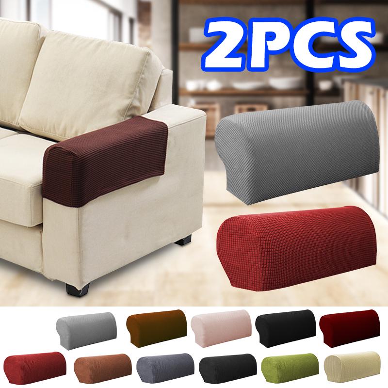 Removable Arm Stretch Sofa Couch Chair Protector Armchair Cover Armrest Sofa Cover Solid Couch Cover