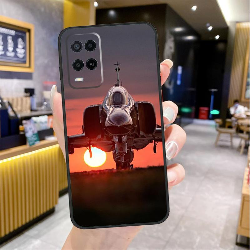 Военный Самолет Военный Корабль Истребитель Чехол Для Oppo A5 Pro A15 A17 A57 A77 A60 A80 A40 A18 A38 A58 A78 A98 A96 A76 A16 A94 A74 A54