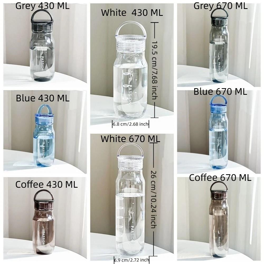 Transparent Portable Water Cup Leak Proof Cold Drink Cup Gym Fitness Drinkware Gym Fitness