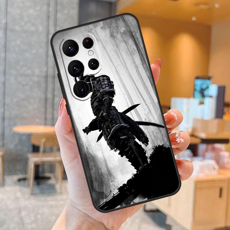 Аниме Японский Самурай Чехол для Телефона Для Samsung Galaxy S25 S24 S23 S22 S20 S21 Ultra S9 S10 Plus S25 FE Задняя Крышка