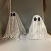 Yousheng Sequin Fabric Ghost Tabletop Decor Halloween Shiny Ghost Figurine for Halloween Bedroom Desktop Home Decor