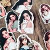 A Girl Holding A Cat Handbook Cute Girl Stickers Decorative Small Pattern Ins Mobile Phone Diy Photo Album Material  Stationery