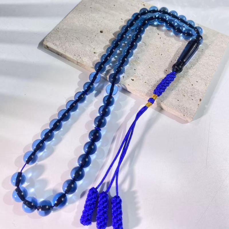 Resin Muslim 51 Prayer Beads Handwoven Exquisite Tassel Tasbih for Meditation Worship Holiday Gift