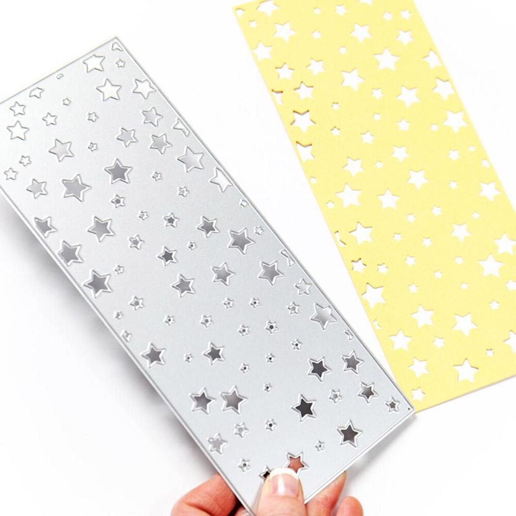 Звезды Фон Вырубные штампы Металлические вырубные штампы Шаблоны для тиснения Формы Вырубные штампы Трафареты для скрапбукинга Украшения альбома