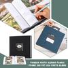 Without Discoloration Sticking Stylish Elegant Fabric Cover With Frame Photo Album Holds 200 6-inch Photo Album