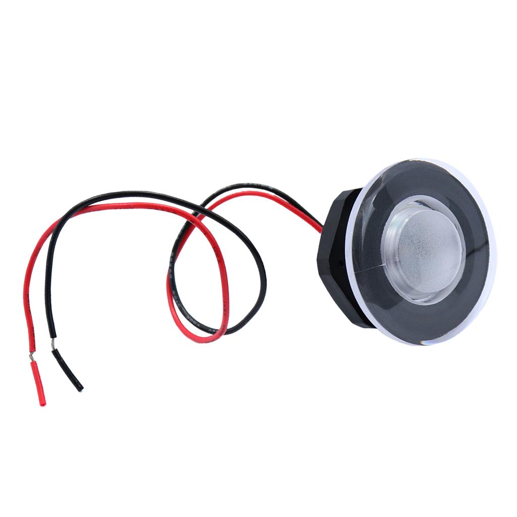 DC 12V Waterproof Marine Boat Transom LED Stern Light Round Stainless Steel Cold White LED Tail Lamp Yacht Accessories