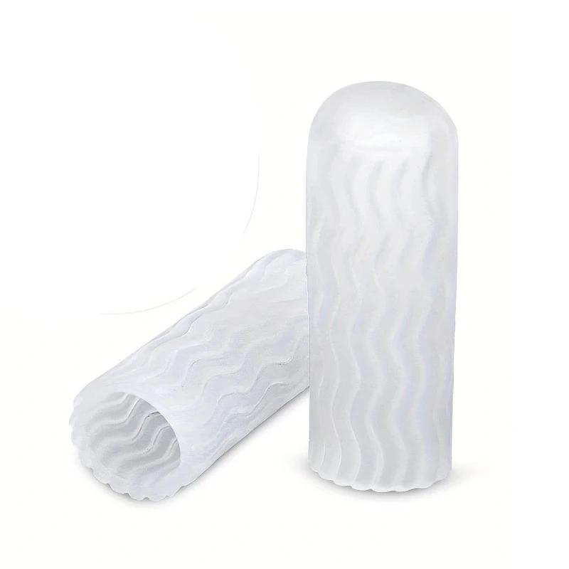 1Pair Gel Toe Guards Cap Protector Toe Finger Caps Covers Sleeves Protects Corn Callus Blister