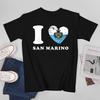 More Design San Marino Flag San Marinese Unisex Tshirt Tees Tshirt Oneck T Shirts Unisex Boys Clothing 100 Cotton