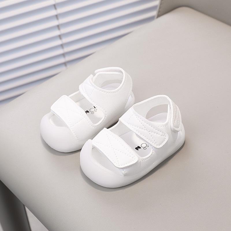 Summer Baby Closed-Toe Soft Sole Walking Sandals with Velcro for Toddlers - Boys & Girls.