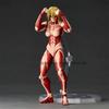Фигурка Атака Титанов Revoltech Женская фигурка титана Фигурки действия Amazing Yamaguchi Энни Леонхарт Фигурка девушки-титана ПВХ Модель Игрушки