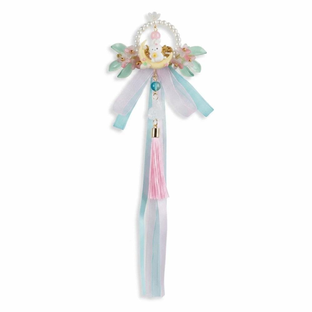 Cute Forehead Chain Traditional Bunny Hair Clips Chinese Jewelry Hanfu Headwear Photoshoot
