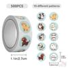 500 шт./рулон Q Pet Dogs Kids Rewards Stickers - DIY Scrapbooks Декор Альбом Запечатывание Этикетки Наклейки