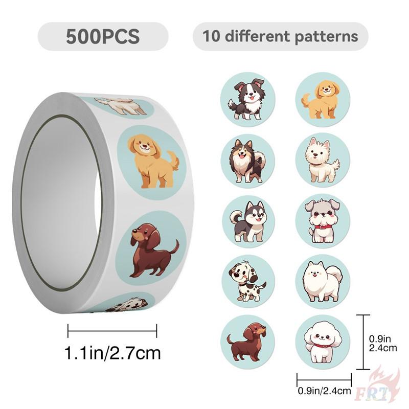 500 шт./рулон Q Pet Dogs Kids Rewards Stickers - DIY Scrapbooks Декор Альбом Запечатывание Этикетки Наклейки