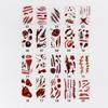20Pcs Tattoo Stickers Realistic Fake Blood Scars Cuts Injuries Halloween Zombie Makeup Tattoo Sticker Waterproof Temporary Scar Wound Prank Props