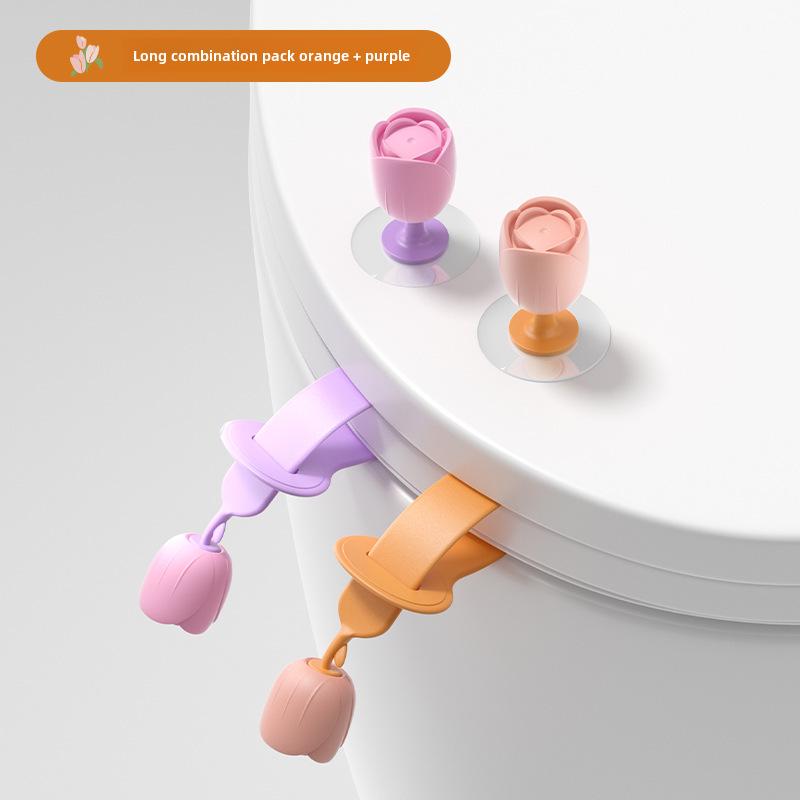 Креативная ручка-подъемник крышки унитаза с защитой от грязи