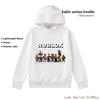 Толстовка с принтом Roblox Возраст 4-14 лет Унисекс легкие флисовые худи для осени Полиэстер Спортивный пуловер Повседневная носка Дышащая Без кармана Игровой принт