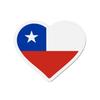 Aimant Coeur Drapeau Chili - Multicolore - 7 Cm - 50 Pièces - Résine Synthétique - Mixte