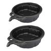 Large Capacity Durable Oil Drain Tray Can Stable Fluted Collect Pan, for Car Fuel Fluid Vehicle Workshop Maintenance Tool Parts