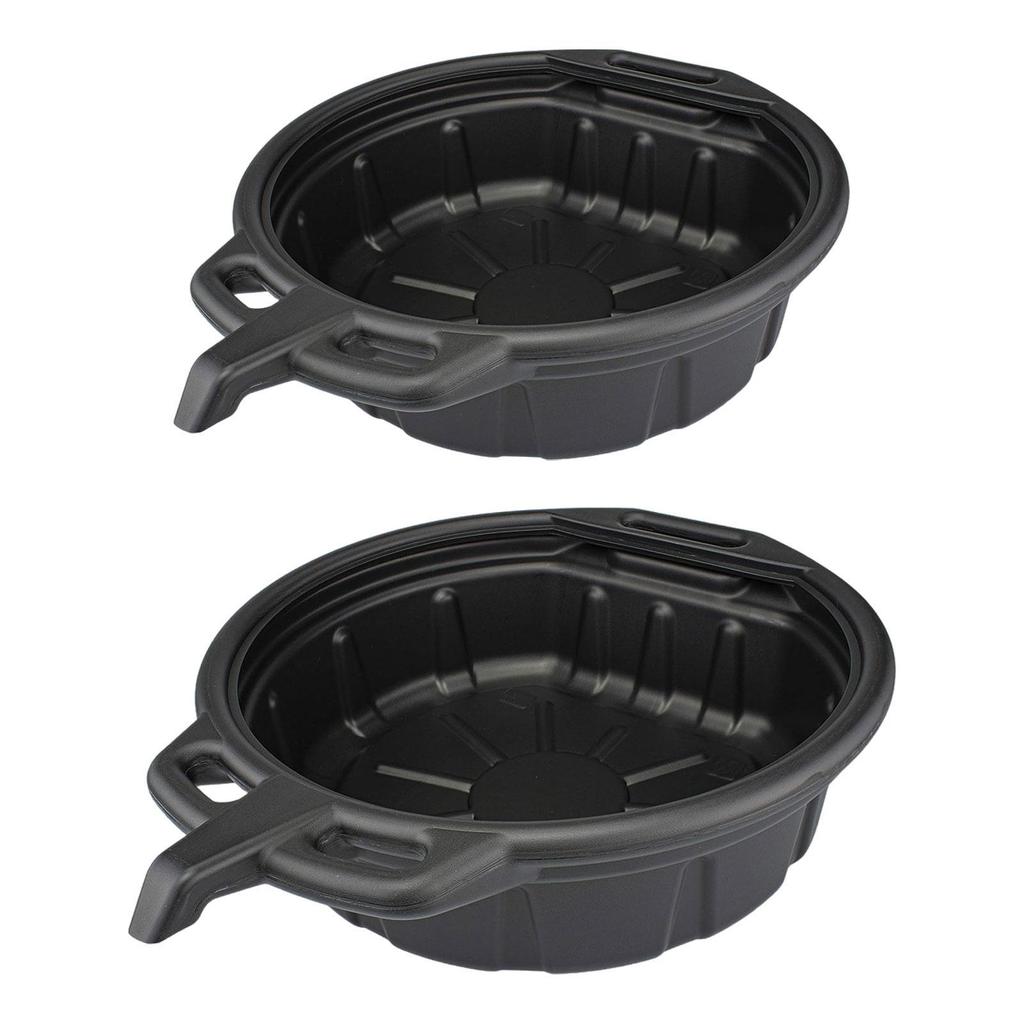 Large Capacity Durable Oil Drain Tray Can Stable Fluted Collect Pan, for Car Fuel Fluid Vehicle Workshop Maintenance Tool Parts