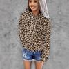 Womens 3D Leopard Print Hoodie Casual Loose Fit Long Sleeve Sweatshirt