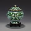 Exquisite 8-inch Cloisonné Phoenix Jar: Traditional Copper Body with Polished Enamel Ornament.