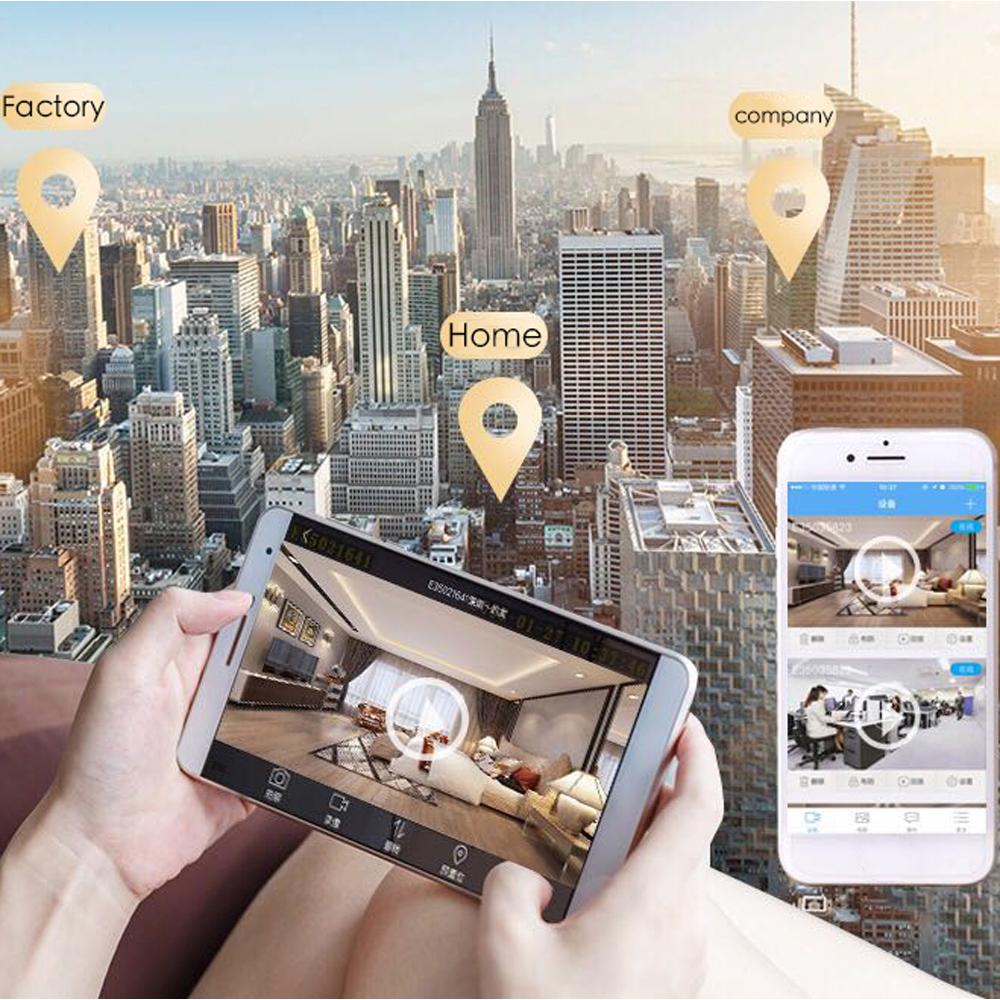 Mini WIFI Camera Outdoor Portable Metal Cameras Light Weight Night Vision 1080P Loop Recording Cam with Holder