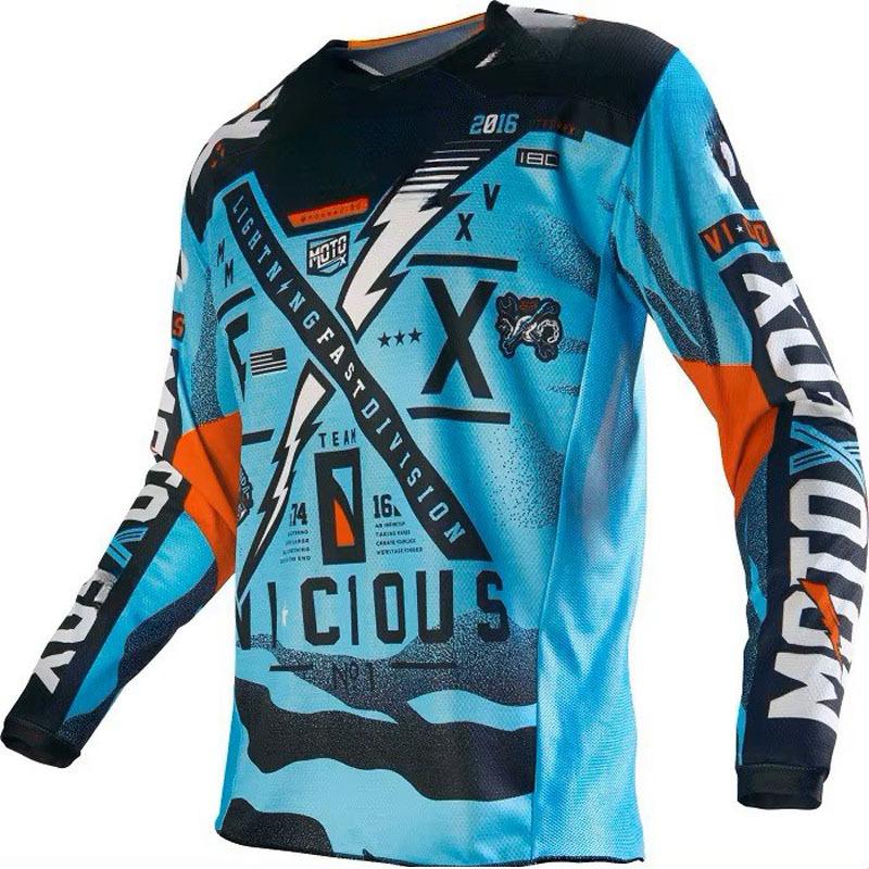 Bikefox Top Race Велосипедная футболка Горный велосипед Шоссейный велосипед Мотоциклетная футболка BMX Квадроцикл MTB Эндуро Футболка Для мотокросса Унисекс