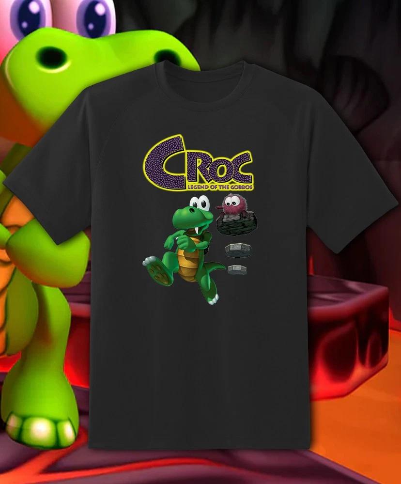 Футболка Croc Legend Of Gobbs Ретро Видеоигра Молодежная M - Взрослая 6XL Быстрая доставка!