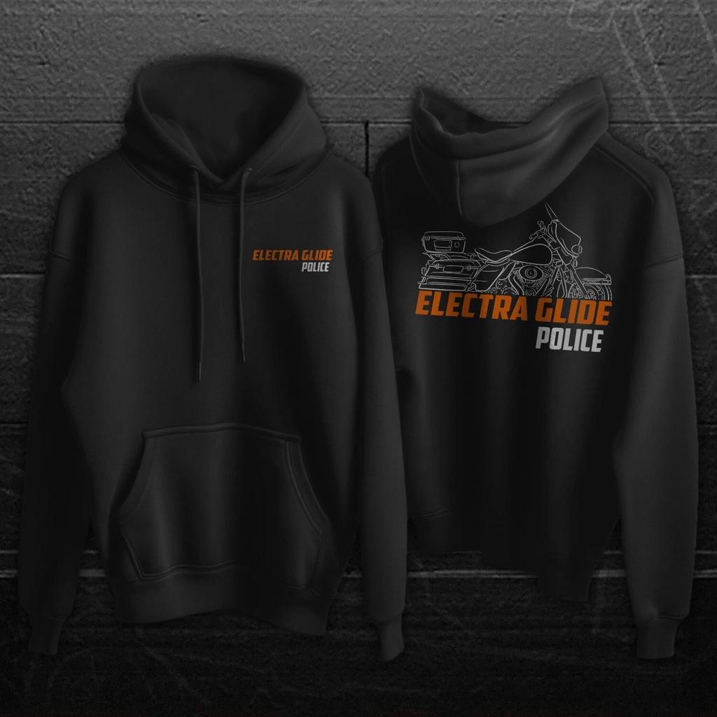 For Harley-Davidson Electra Glide Police FLHTP 2007-24 fans - Motorcycle hoodie-Casual Pullover Sweatshirt