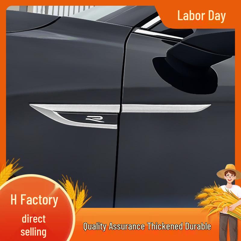 Magotan B9 Fender Emblem 3D Stainless Steel Decorative Sticker for Car Body