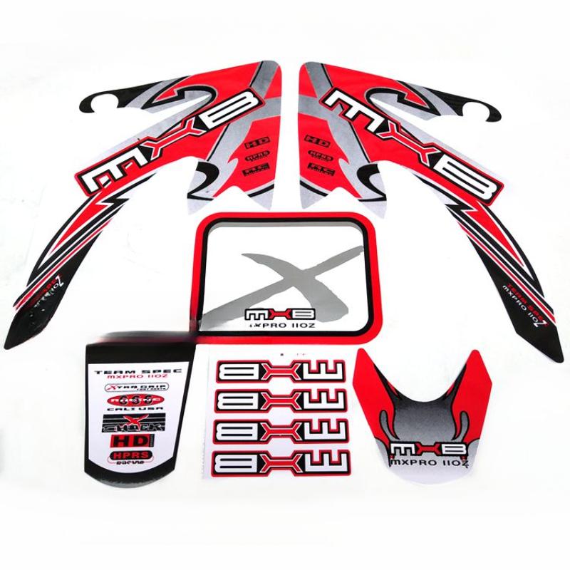GRAPHICS & BACKGROUND DECAL Sticker Kits for CRF50 Lifan SSR110 Apollo Kymco TaoTaoDB17 50cc 110cc 125cc Pit Dirt Bike
