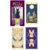[A1286] - Creative Tarot 'Pagan Cats' Purple - 12x7x3 Cm